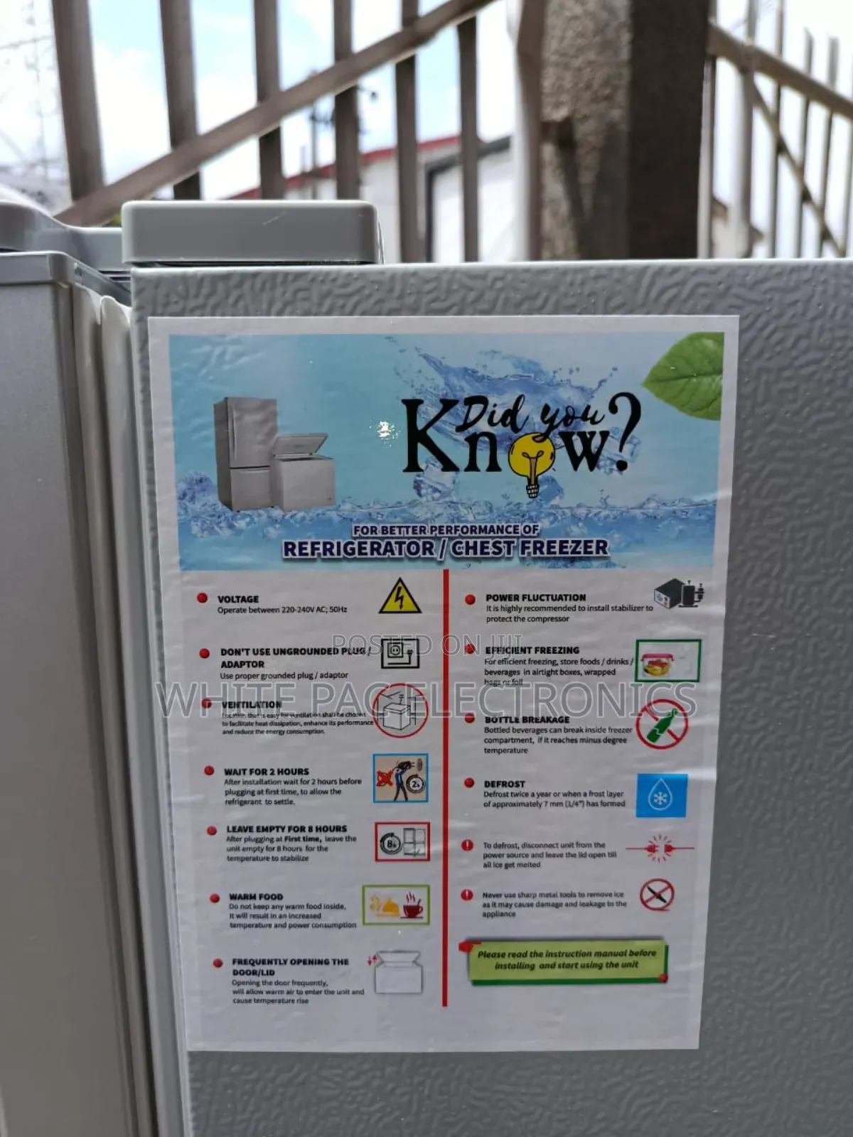 Original >Kenstar Double Door 265 L Fridge Fast Ice Maker