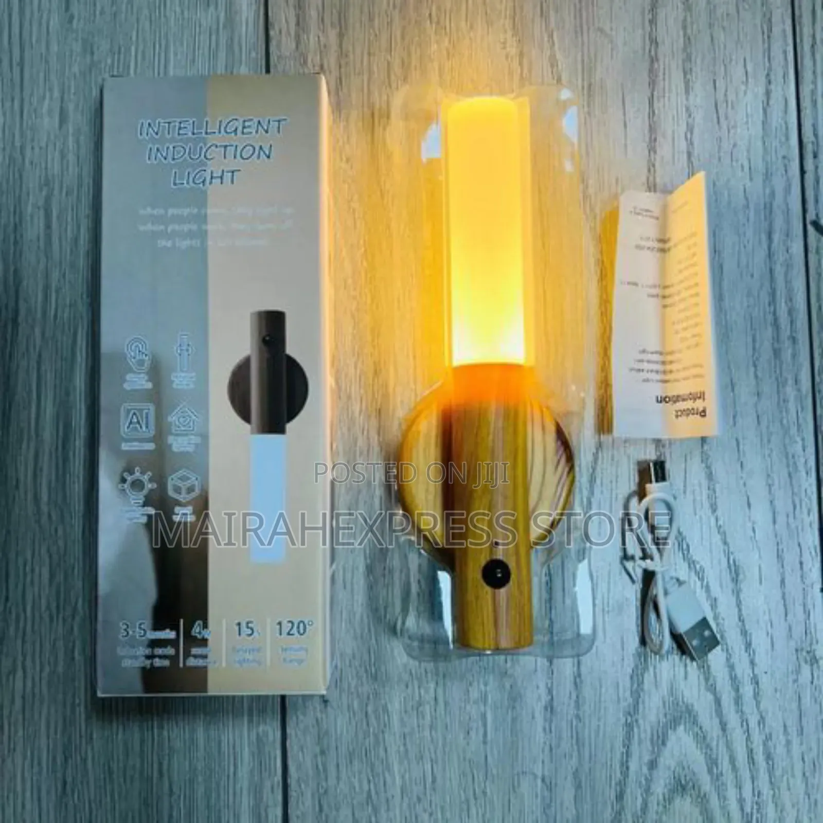 Led Sensored Night Motion Sensor Chargeable Wall Lamp