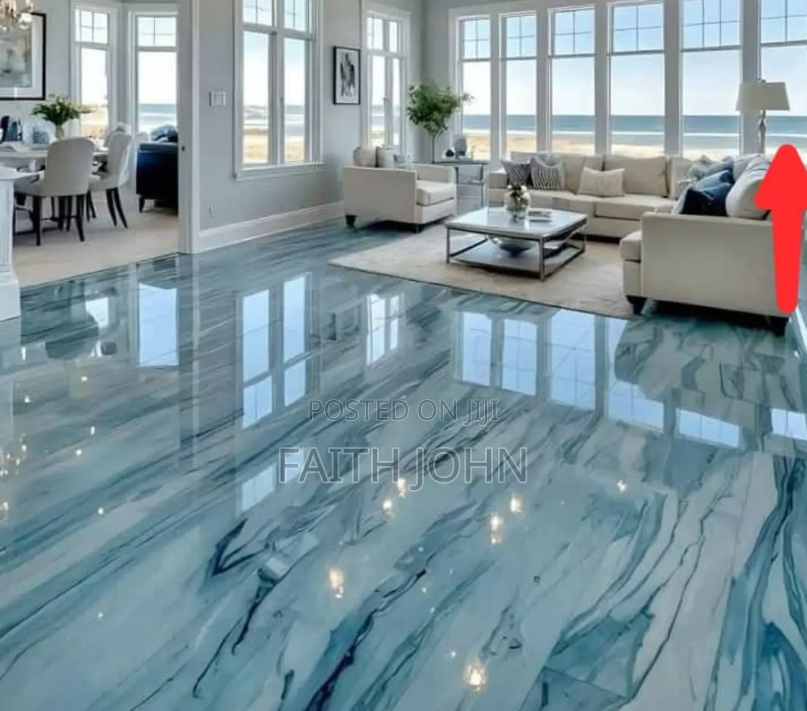 High Standard Reflector Metallic Epoxy Flooring