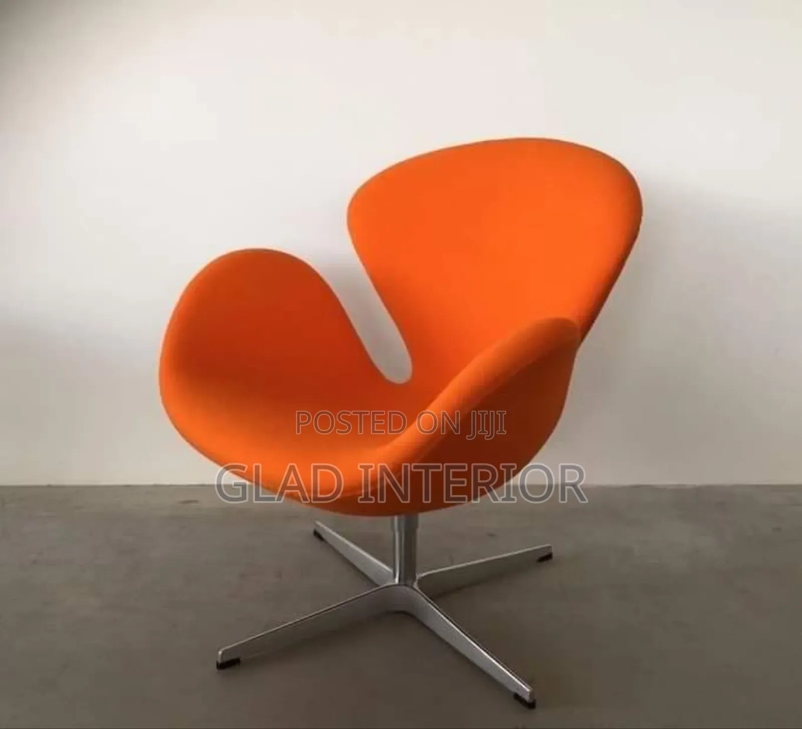 Orange  Swivel Relaxing Chair