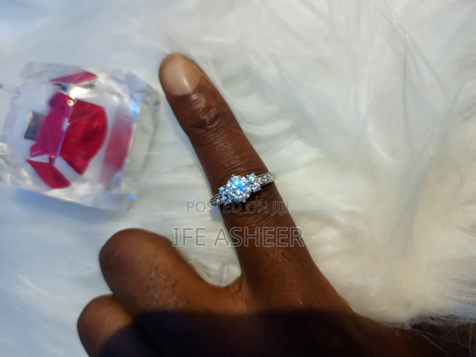 American Sterling Silver Ladies Proposal/Engagement Ring
