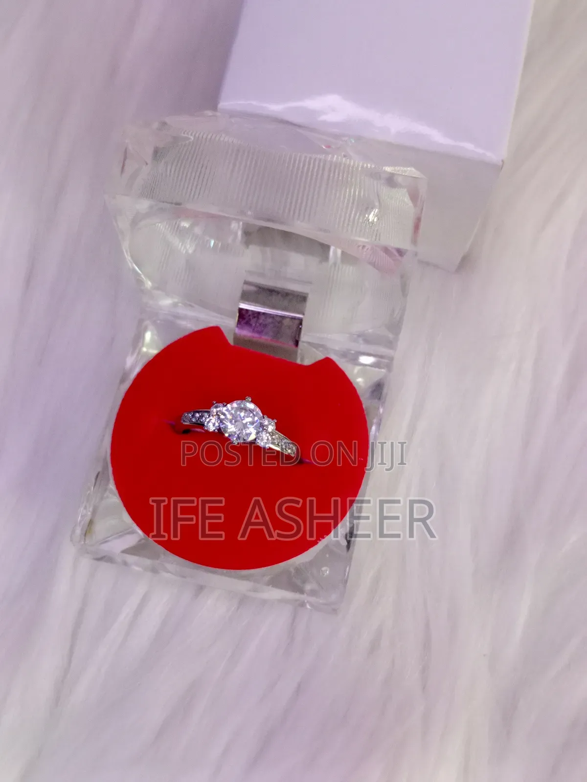 American Sterling Silver Ladies Proposal/Engagement Ring