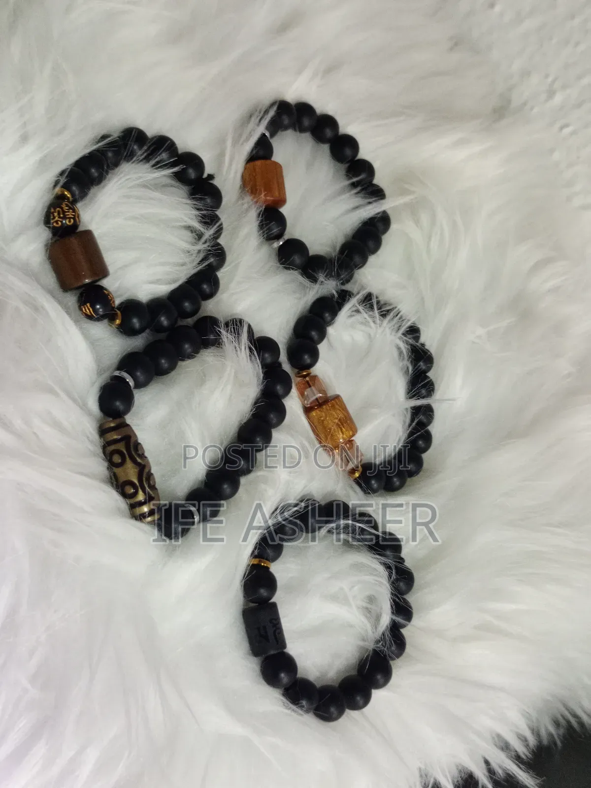 Men's Black Simple Bracelet - Bracelet