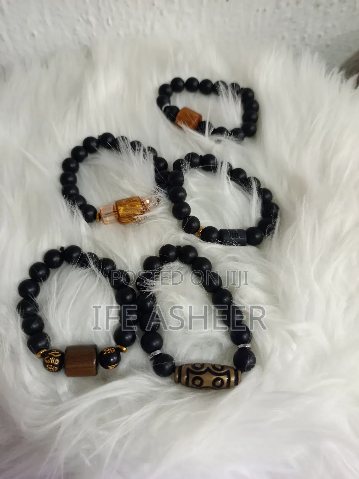 Men's Black Simple Bracelet - Bracelet
