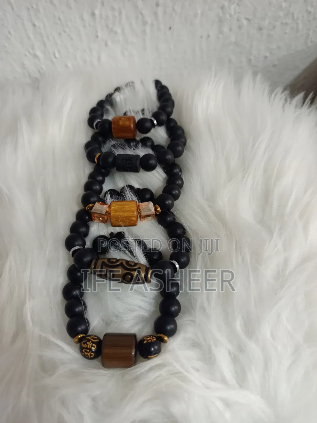 Men's Black Simple Bracelet - Bracelet