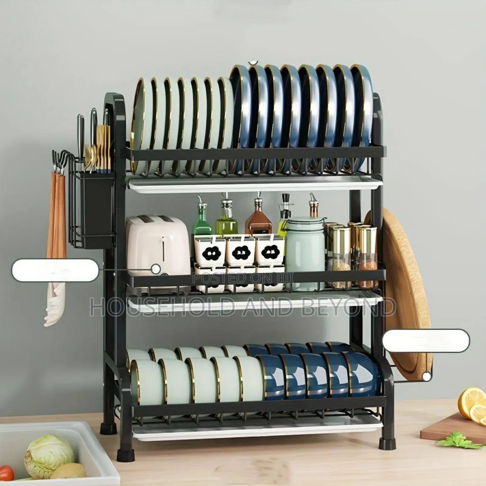 3 Tiers Quality Plate Rack Dish Drainer