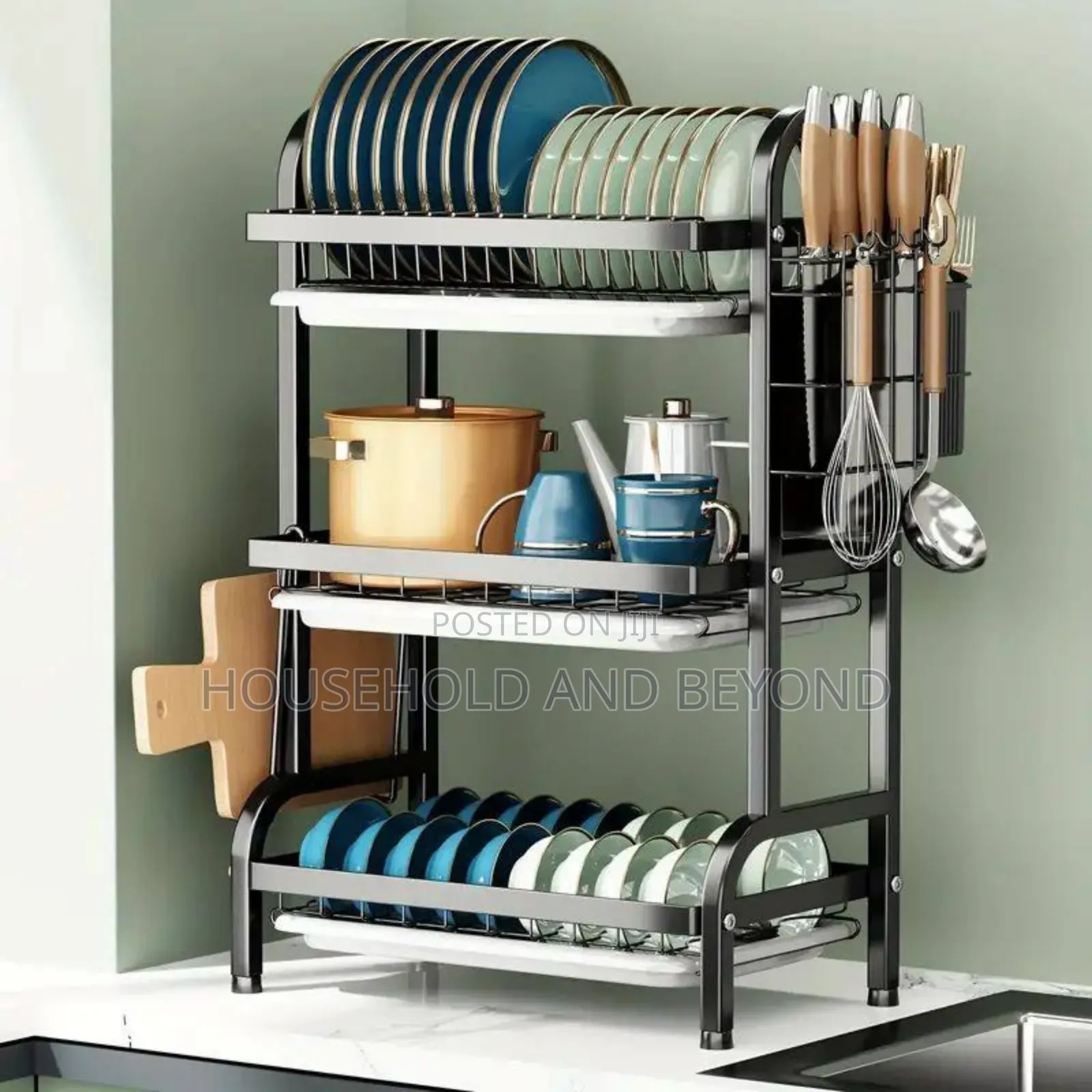 3 Tiers Quality Plate Rack Dish Drainer