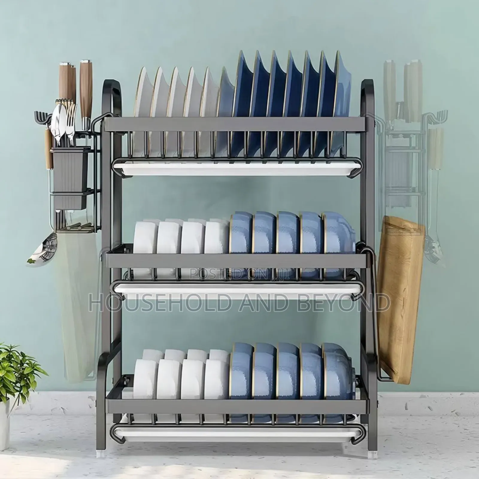 3 Tiers Quality Plate Rack Dish Drainer