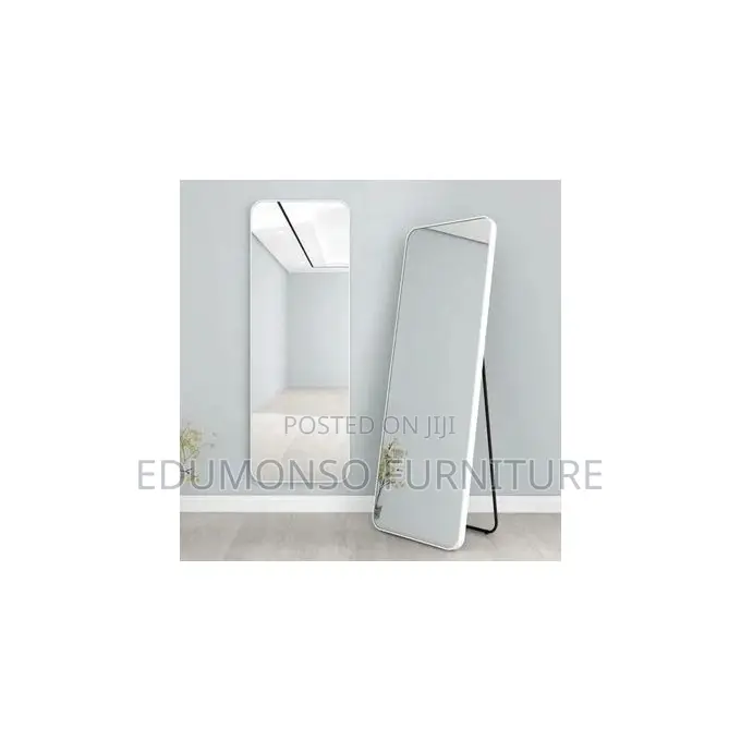 Elegant Standing / Wall Dressing Mirror - White Frame