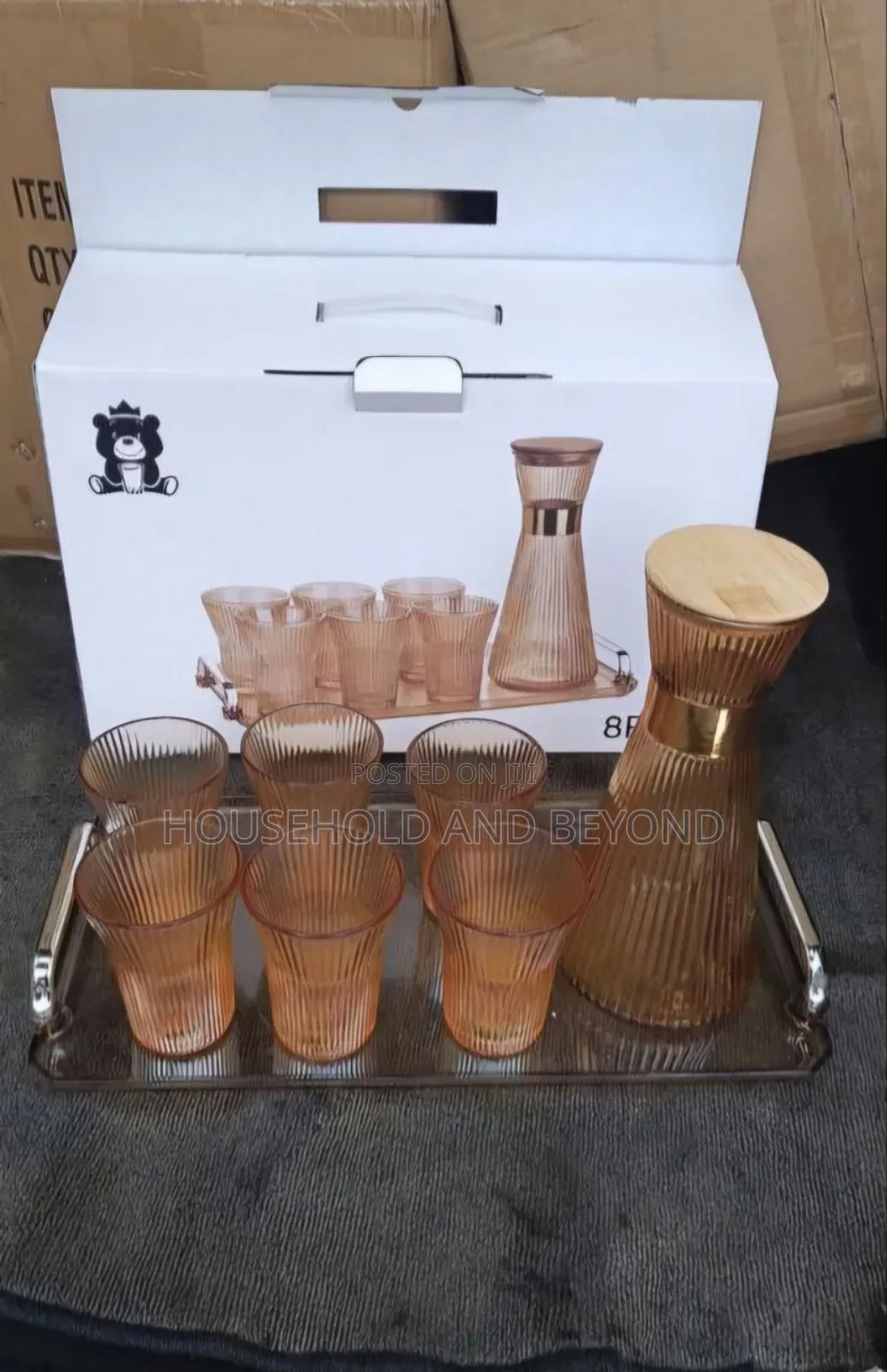 8pcs Cup and Jug Drinking Set