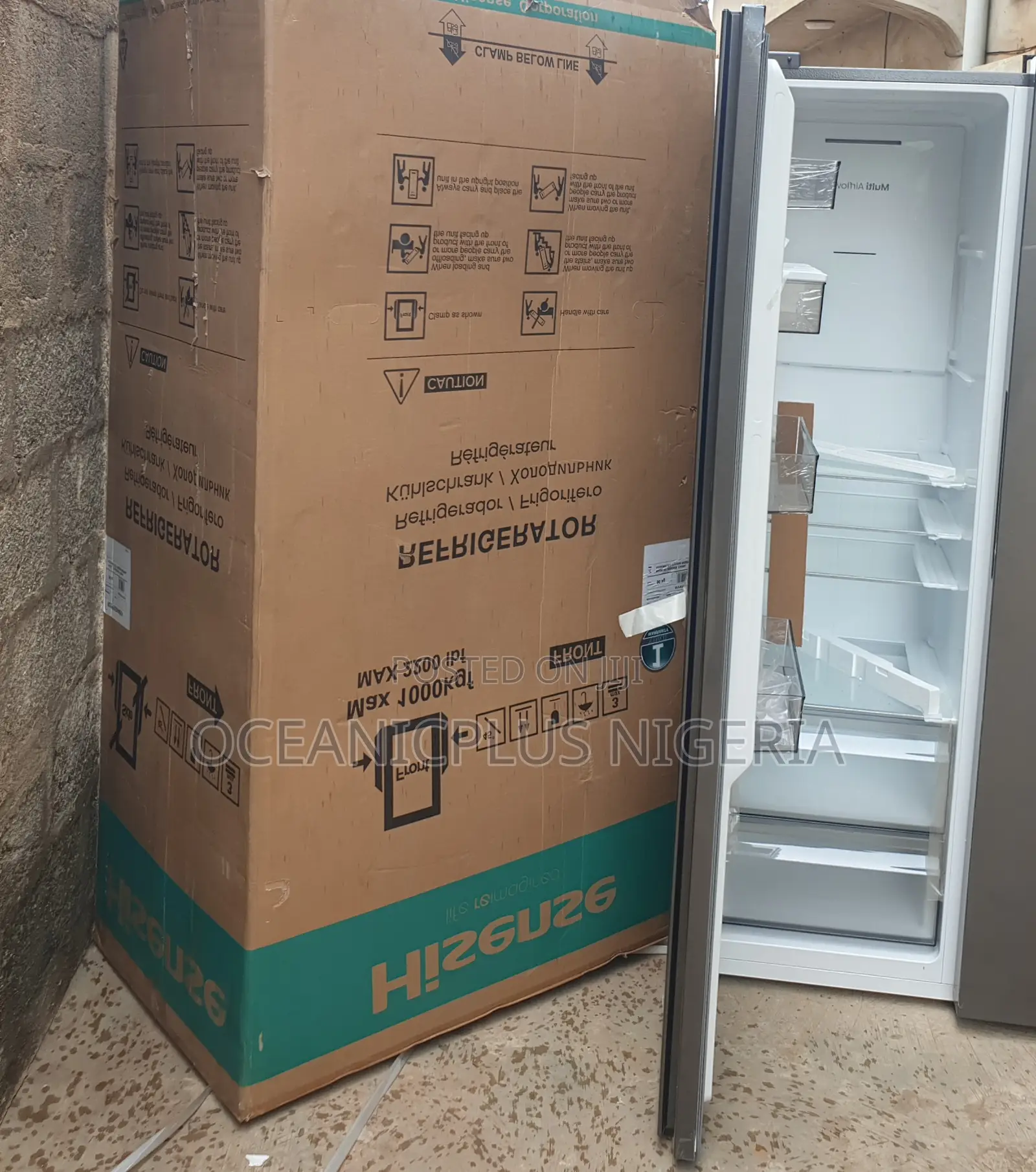 High Standard Hisense 529l Refrigerator (Sxs - Rd5p558nmsn)