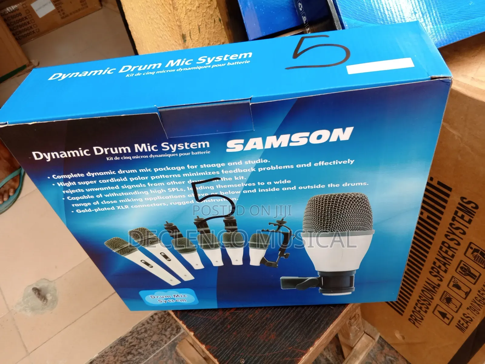 5 Set of Dynamic Drums Mic
