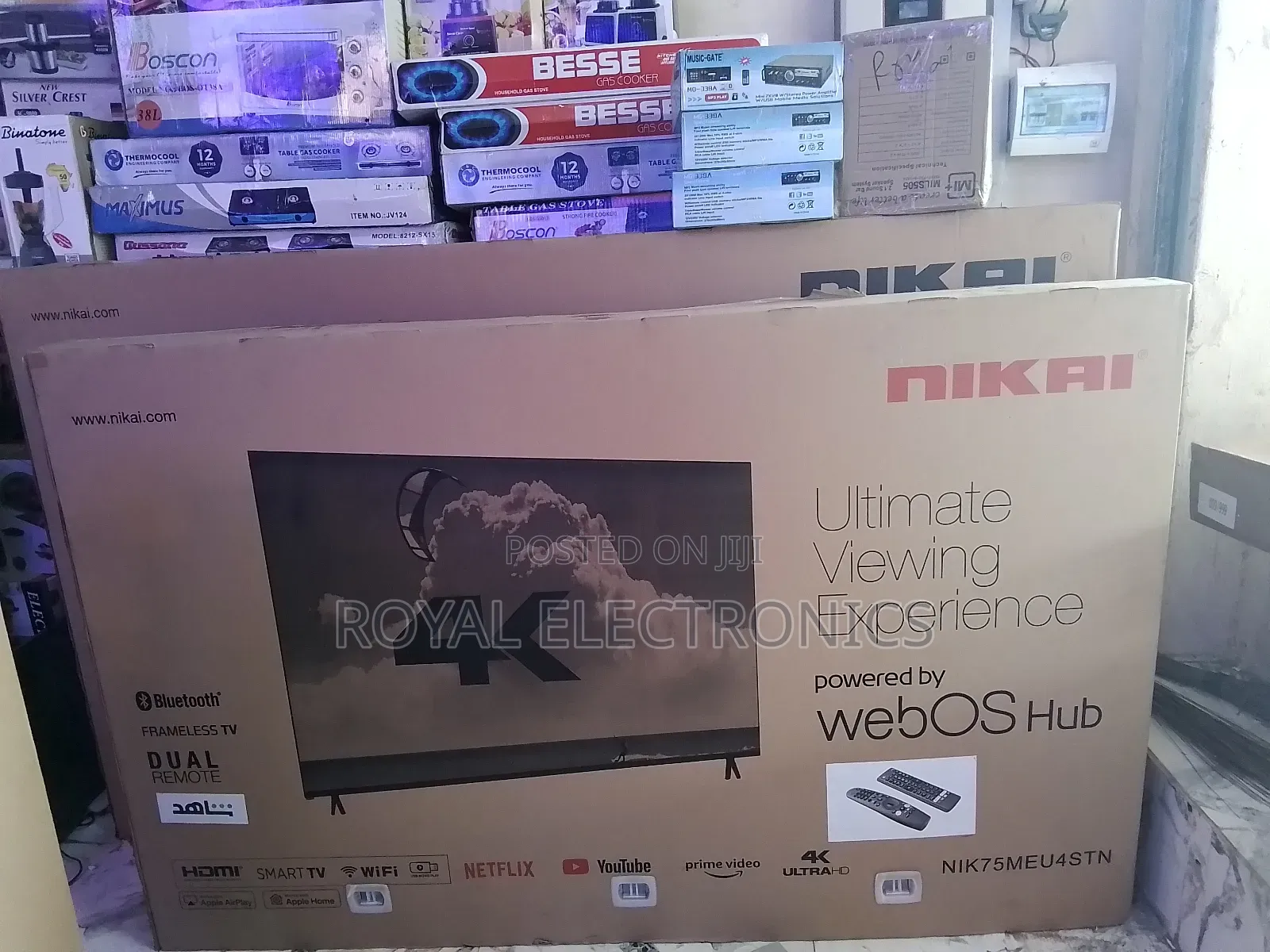 Very New Nikai 75 Inch Uhd 4k Smart Digital Frameless Tv