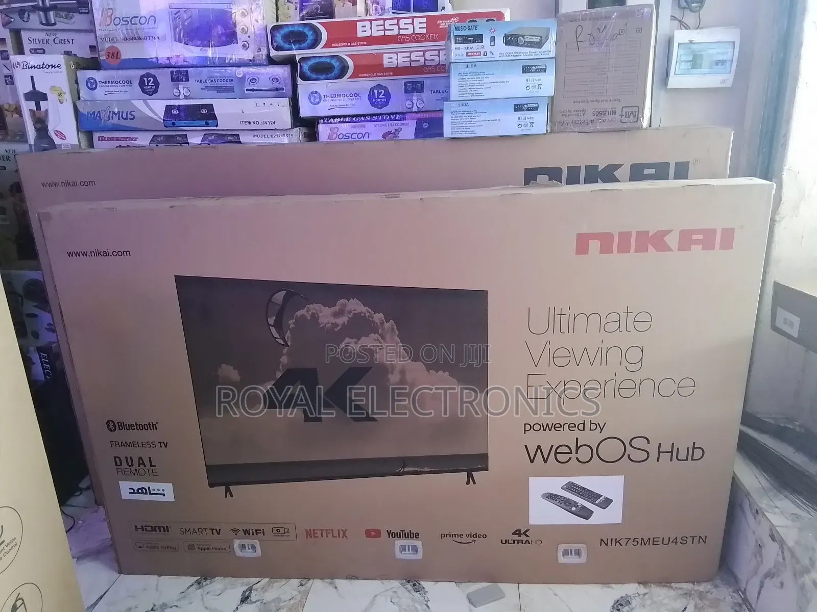 Very New Nikai 75 Inch Uhd 4k Smart Digital Frameless Tv