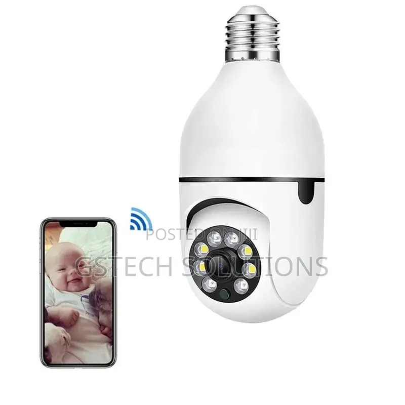 Panoramic Wifi Hd Security Wireless Light Bulb Ptz Camera