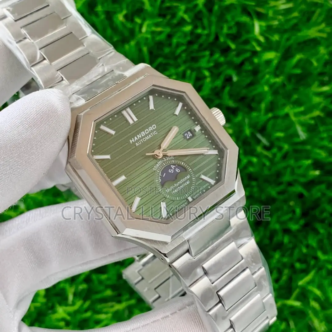 Hanboro Quality Luxury Men Chain Strap Wristwatch