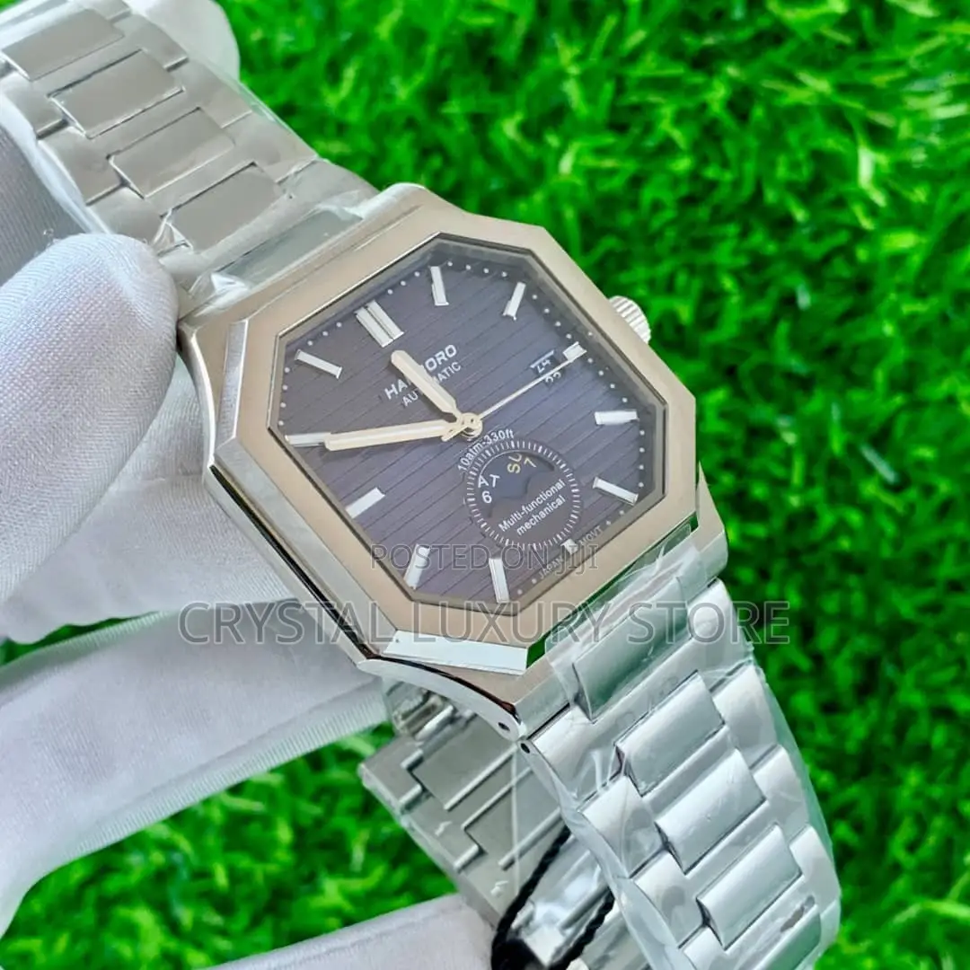 Hanboro Quality Luxury Men Chain Strap Wristwatch