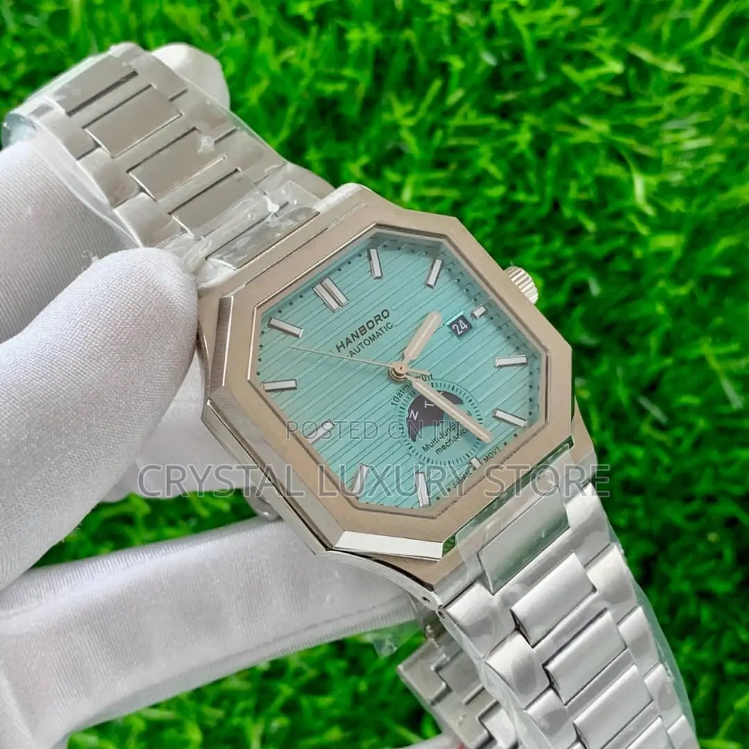 Hanboro Quality Luxury Men Chain Strap Wristwatch