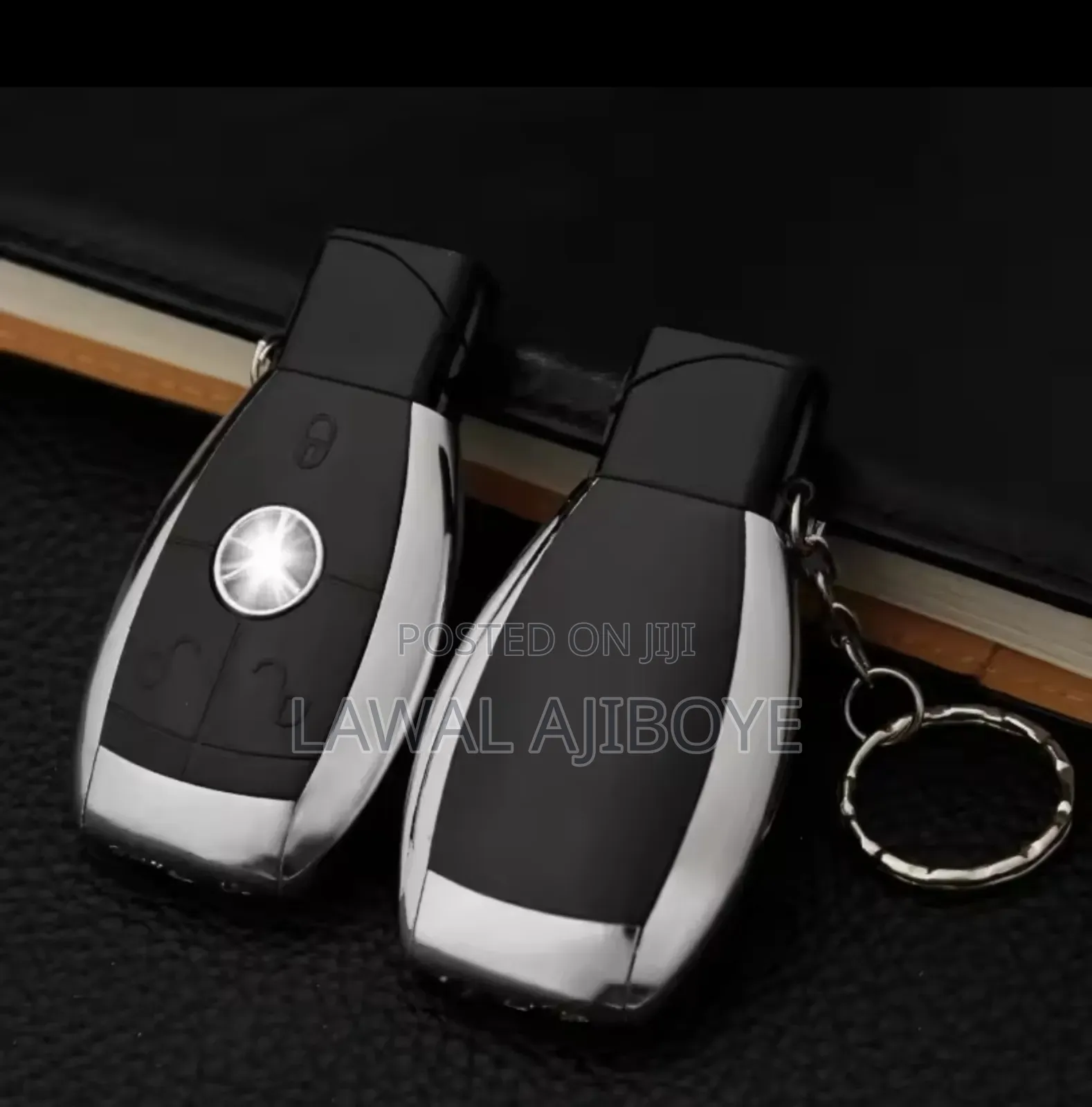 Creative Lighter Car Key Pendant Rechargeable Inflatable Met