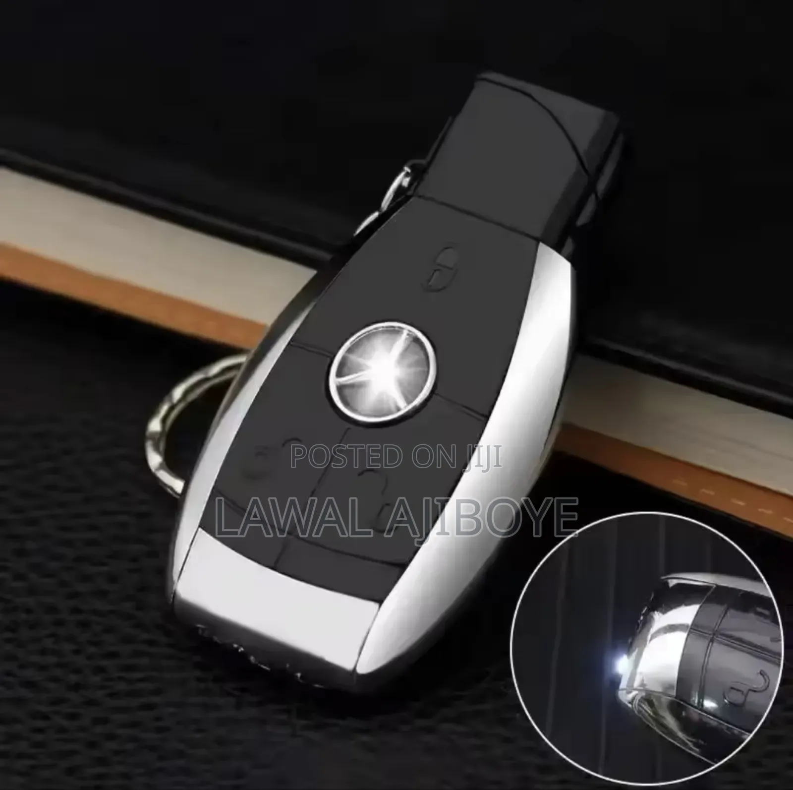 Creative Lighter Car Key Pendant Rechargeable Inflatable Met