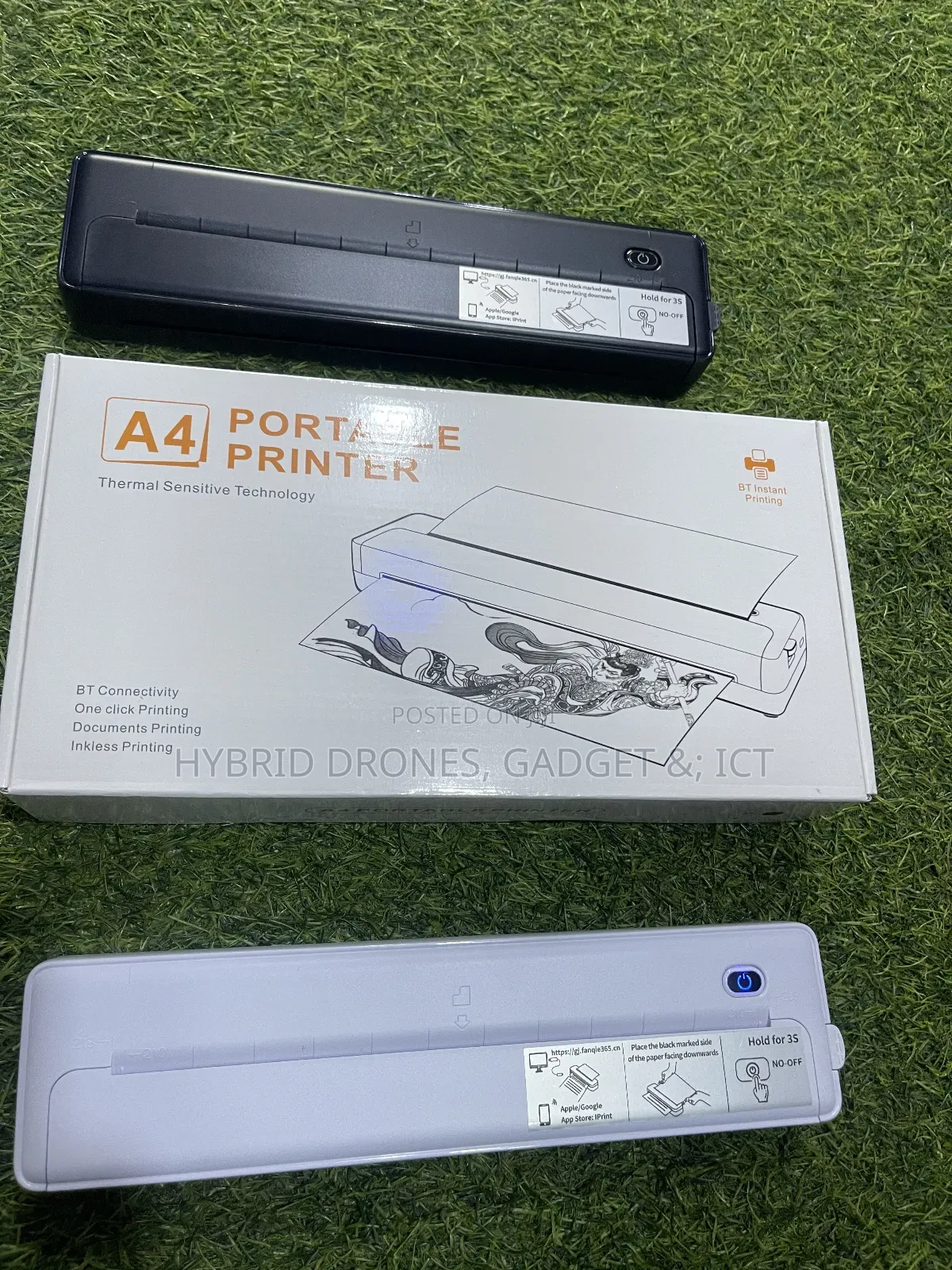 Bluetooth A4 Wireless Thermal Printer for All Use +100papers