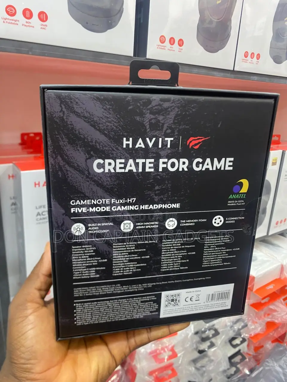 Havit Gamenote Fuxi H7 Five Mode Gaming Headset (Wireless)