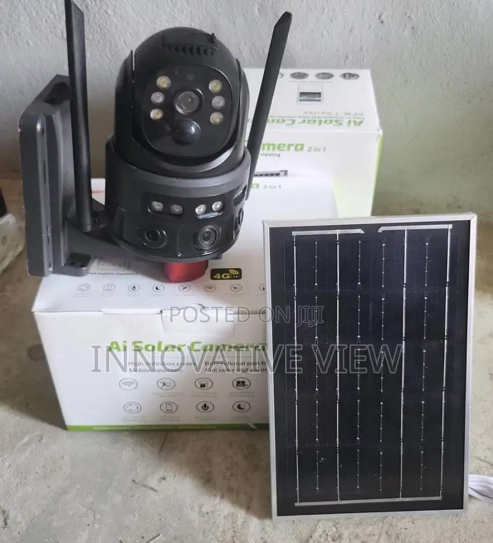 Solar PTZ 4g Camera 3 Lens