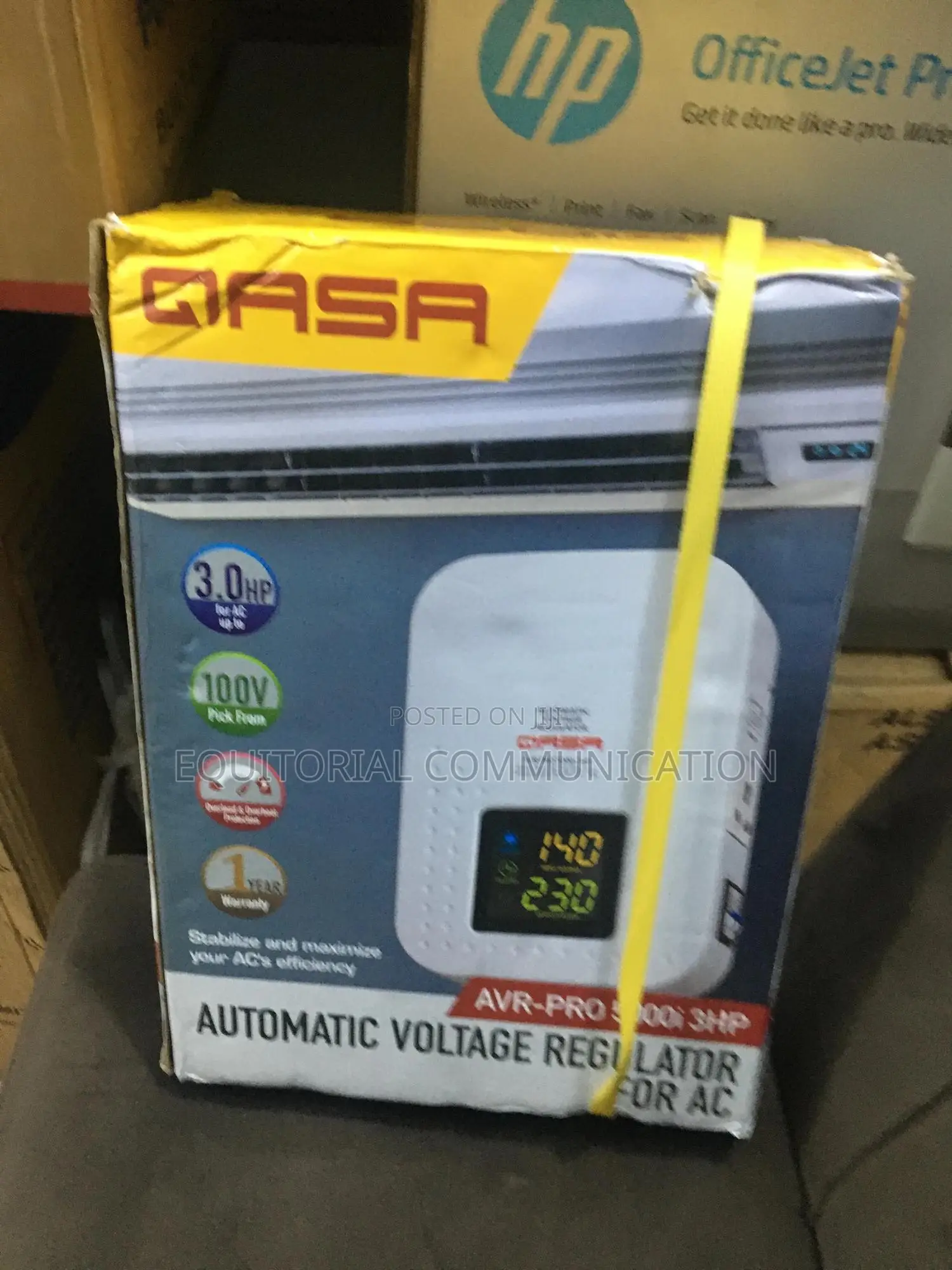 Qasa 5000w Wall Mounted Avr Stabilizer - Avr-Pro 3hp