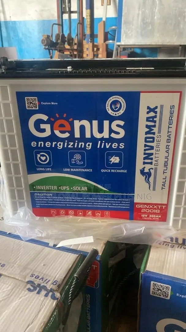 Genus 220ah/12v Invomax Tubular Battery