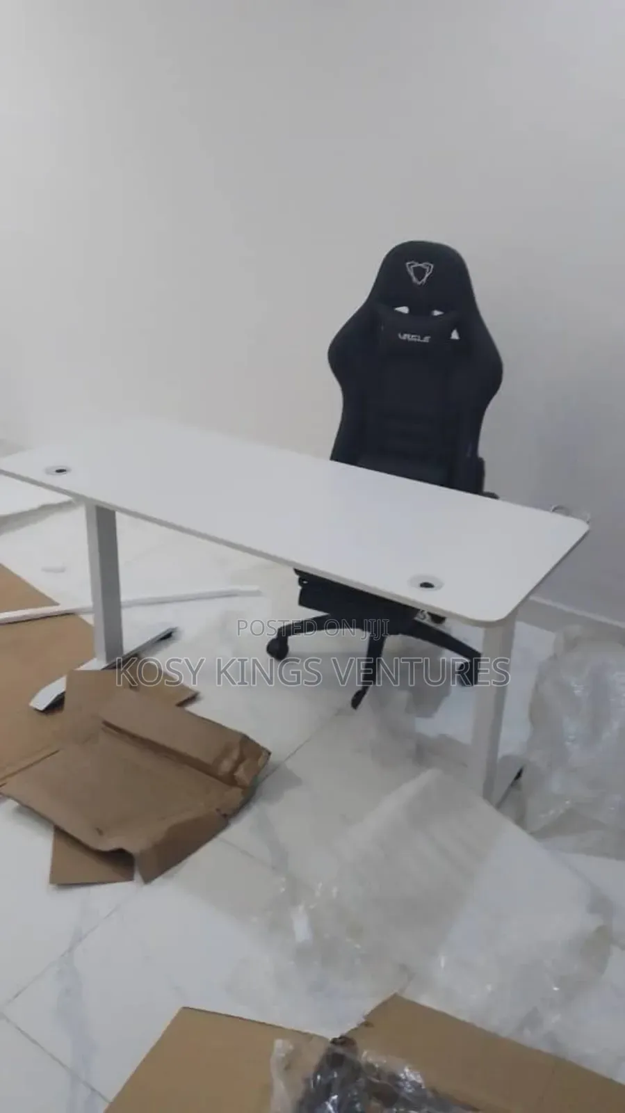 Brand New Electric Height Adjustable Desk With Gaming Chair