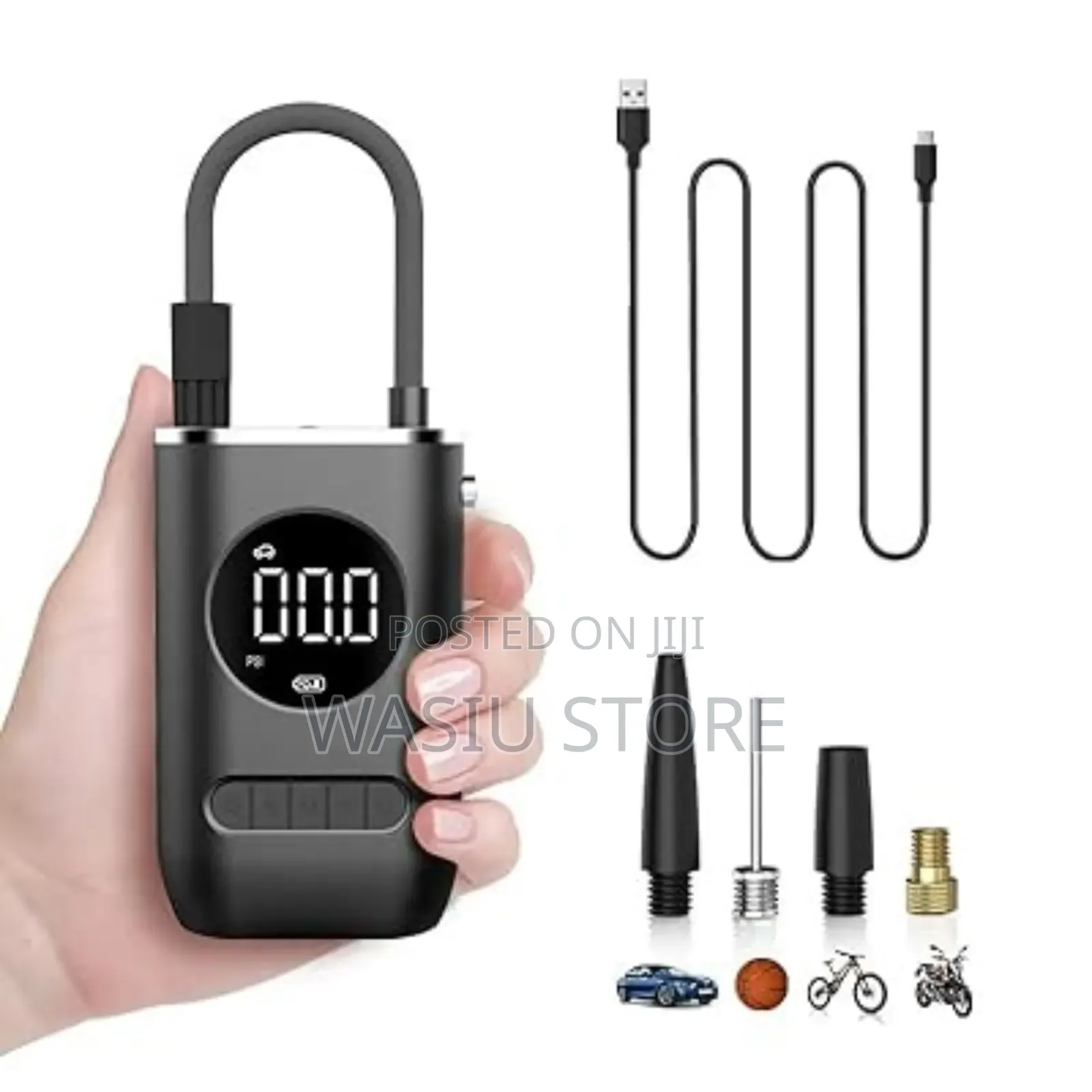 Portable Rechargeable Universal Air Pump Tyre Inflator