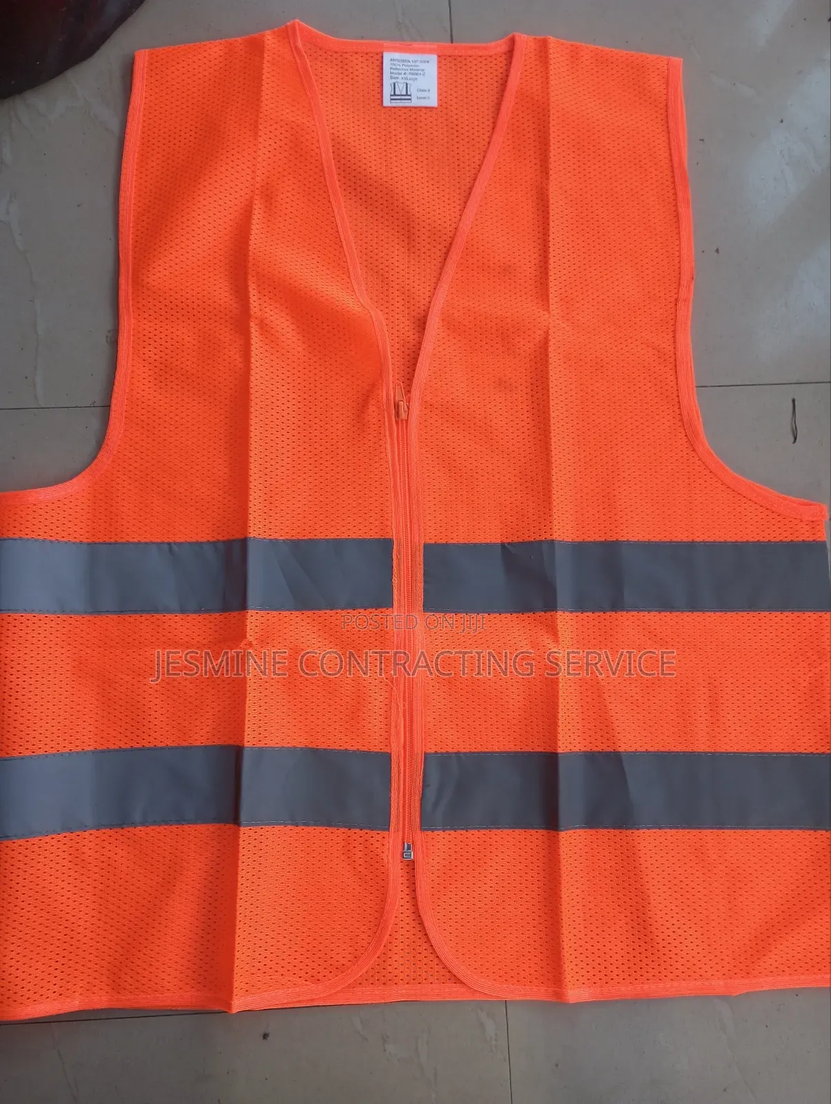 Orange Reflective With Zipper