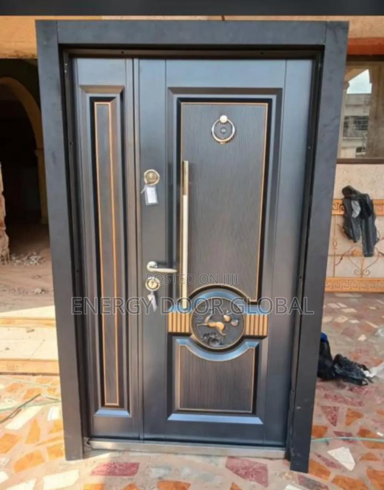 9'inches Adjustable Exterior Copper Cast Security Door