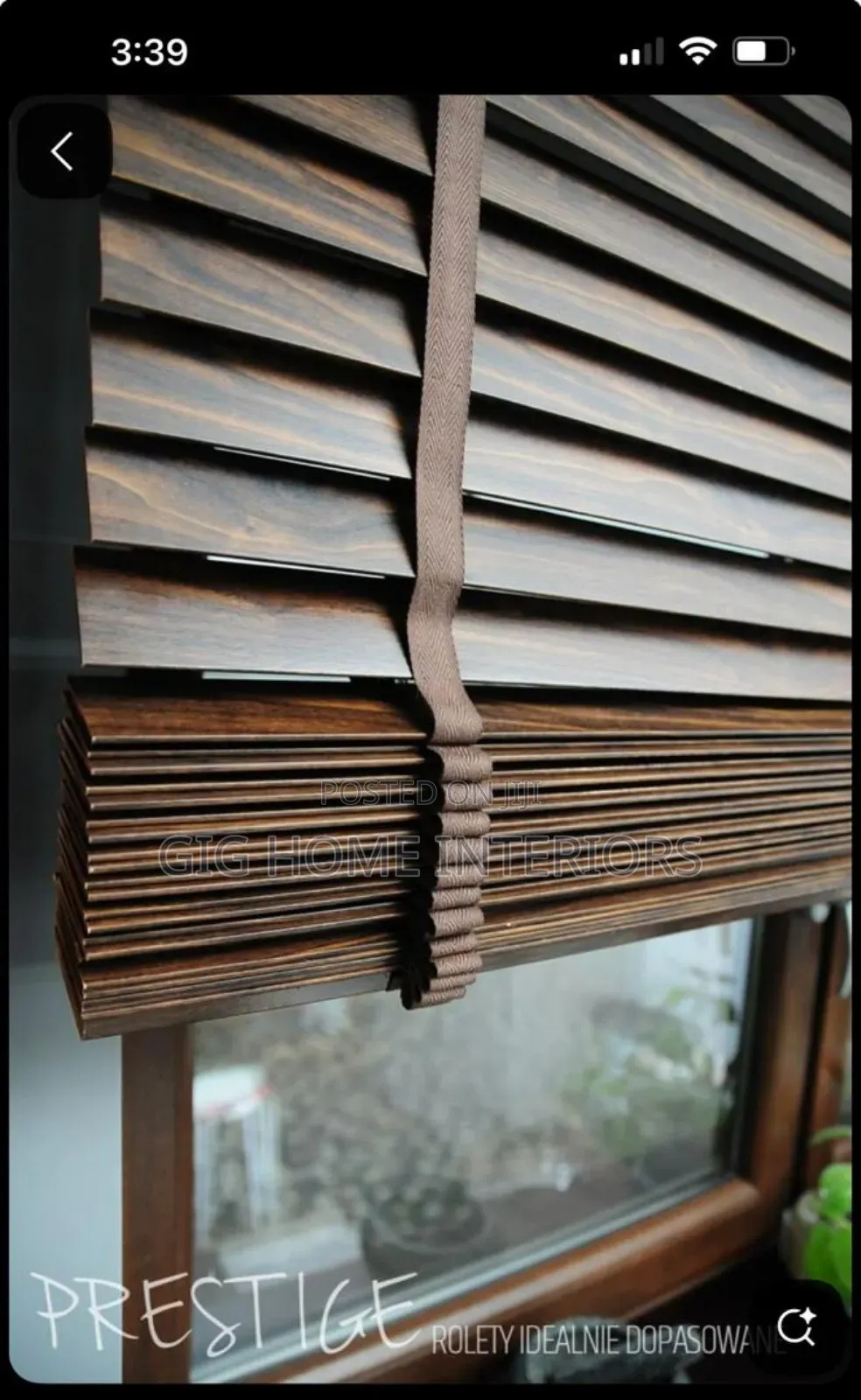 Luxury Turkish Wooden Blinds