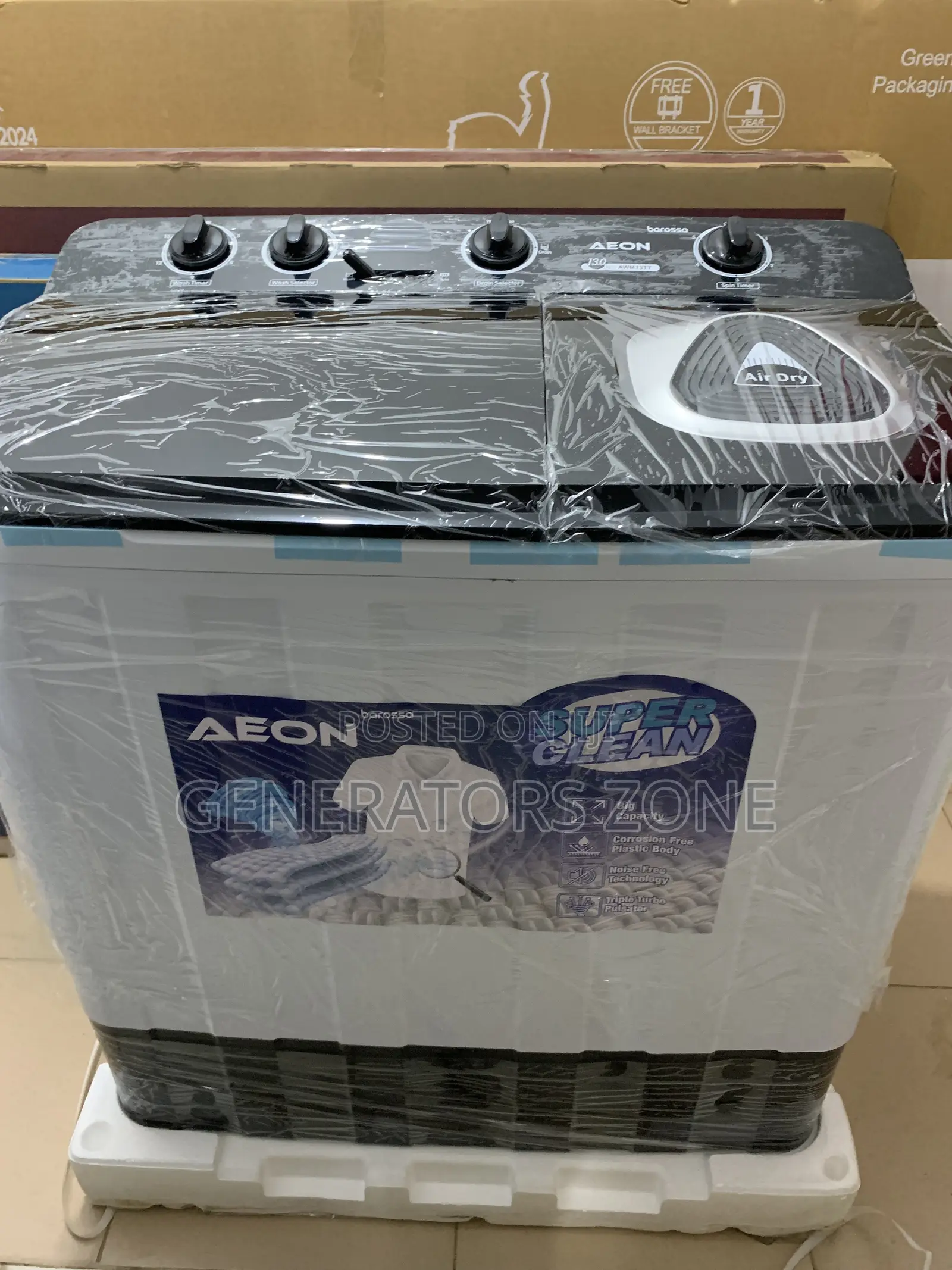 Aeon 13kg Semiautomatic Washer–Fast Cycle for Busy Schedule
