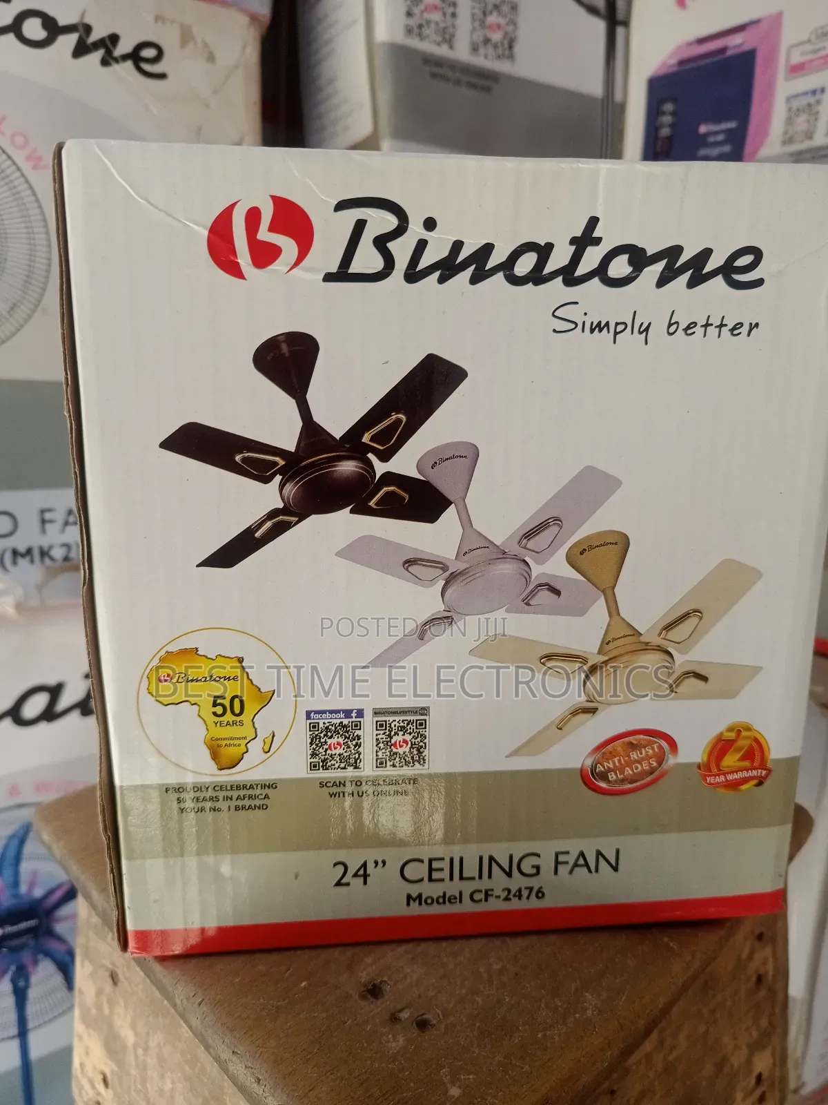 Original 24" Binatone Electrical Ceiling Fan