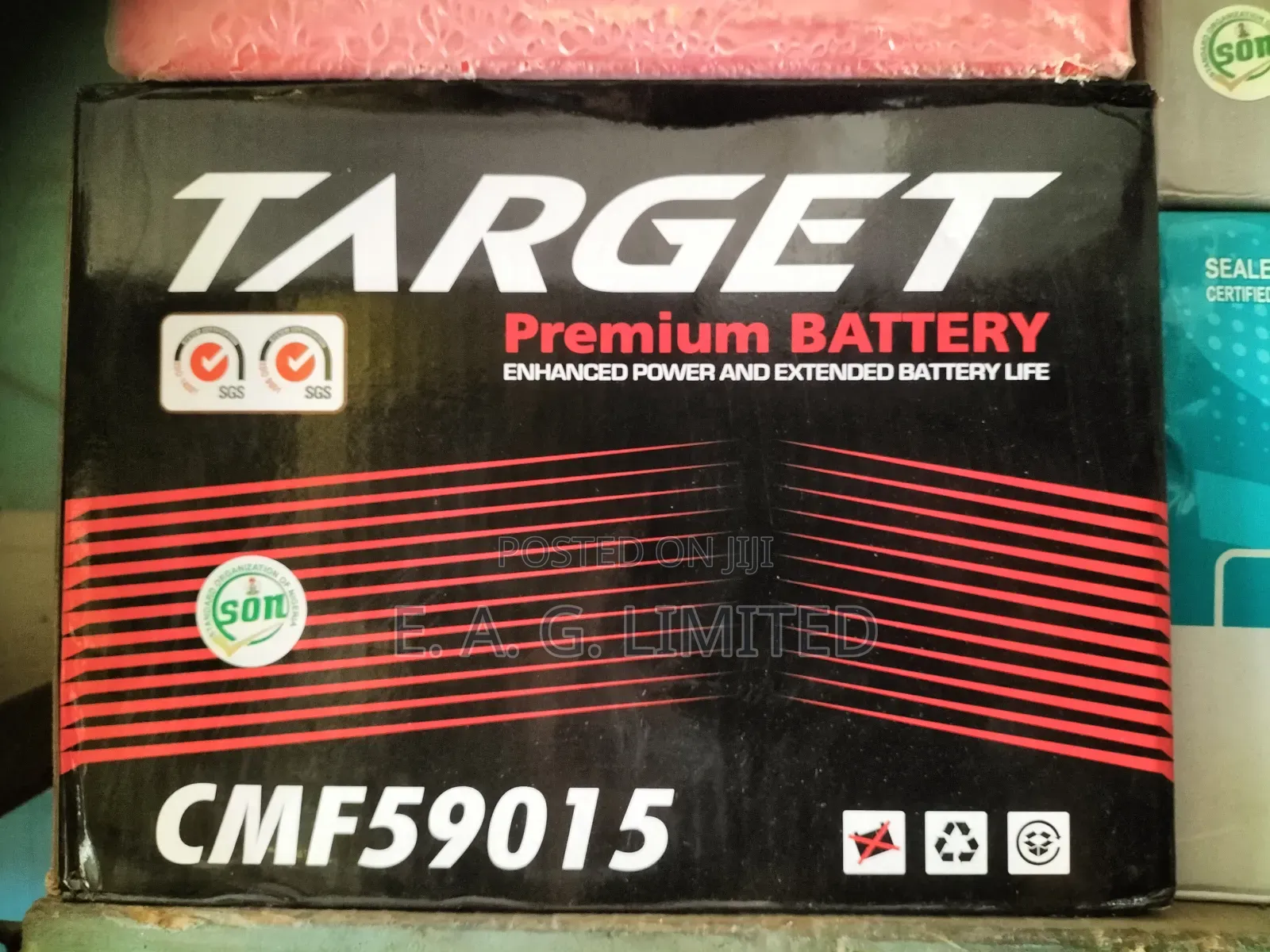 Target Premium Battery, Cmf59015, 12v 90ah, Made in Korea .
