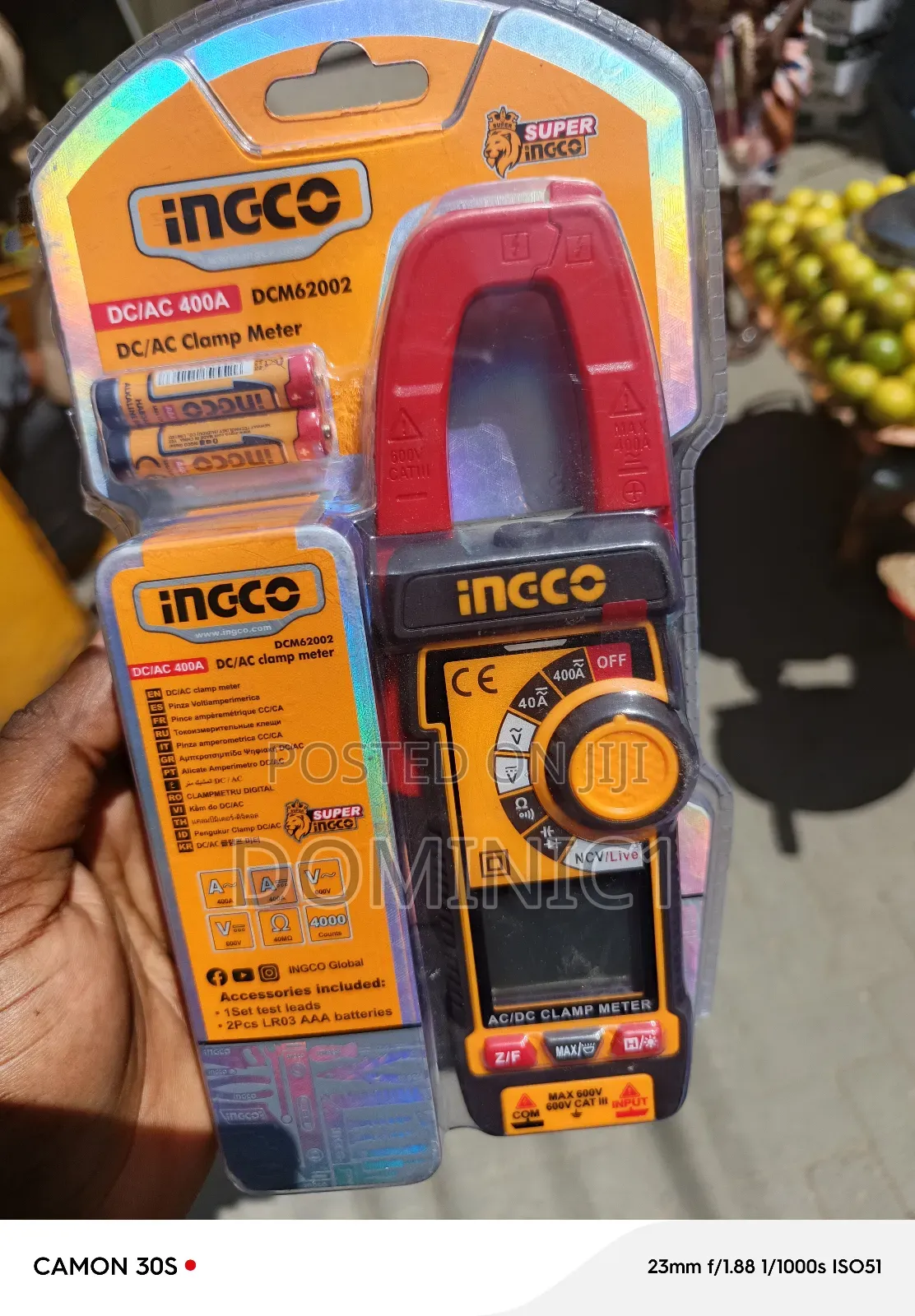 Ingco Ac/Dc Clamp Meter 400ams