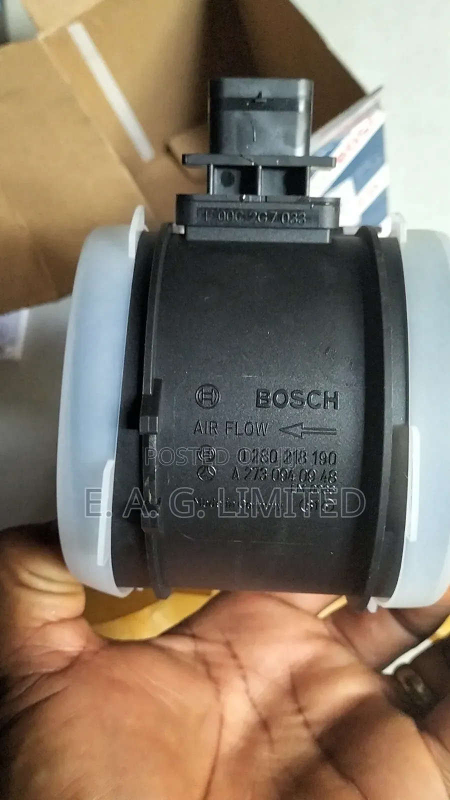 Bosch Mass Air Flow Sensor, 0 280 218 190, a 273 094 09 48.