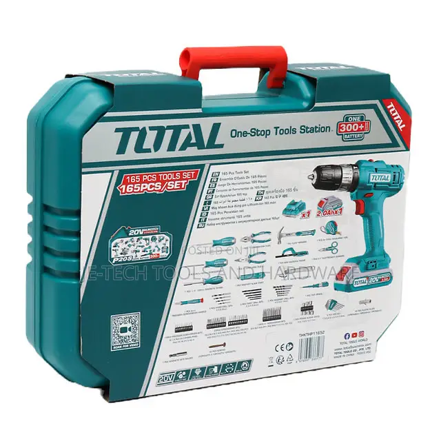 165 PCS Power Tool Set With 20v Max Lithium-Ion Battery