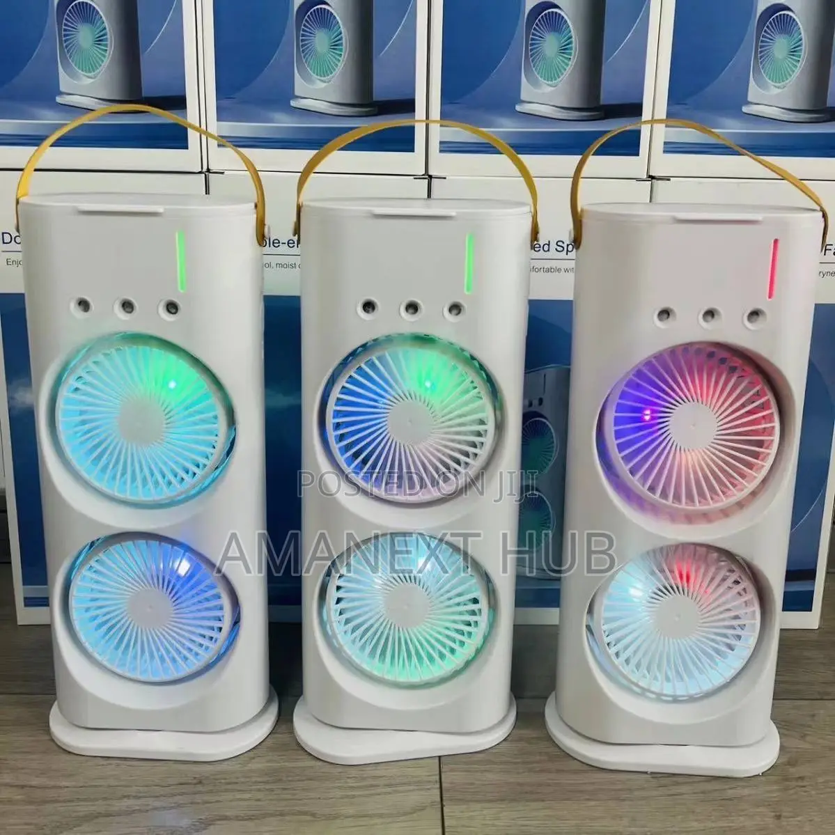Portable Double-Ended Spray Fan + Air Cooler