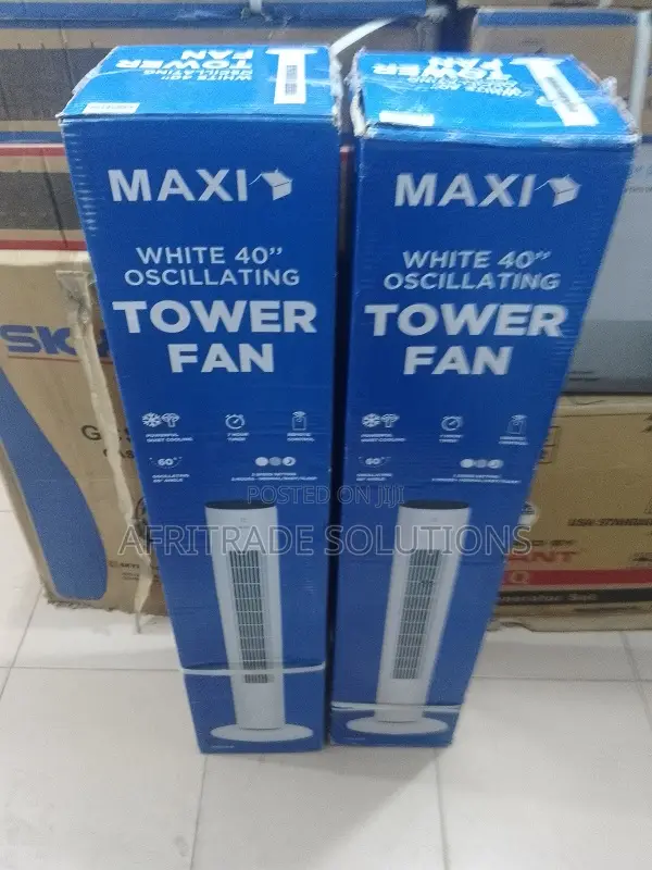 Maxi 40'' Tower Fan – Sleek, Silent, and Strong