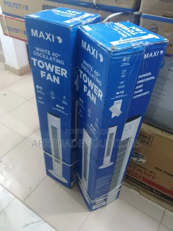 Maxi 40'' Tower Fan – Refreshing Airflow, Modern Style