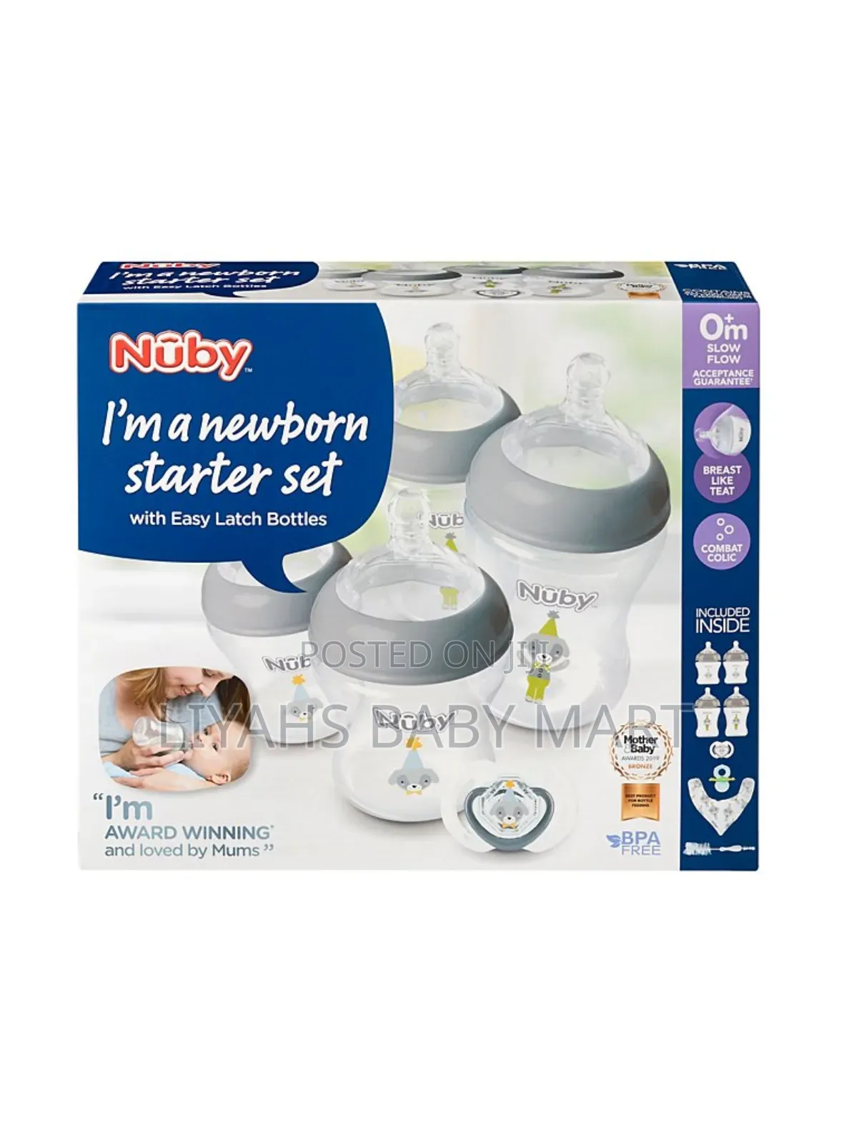 Nuby Natural Touch Newborn Starter Kit - Bottles Accessories
