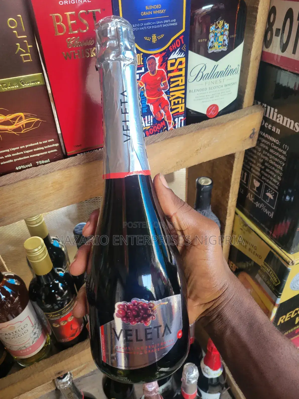 Veleta Red Grape Drink By 12 Bottles