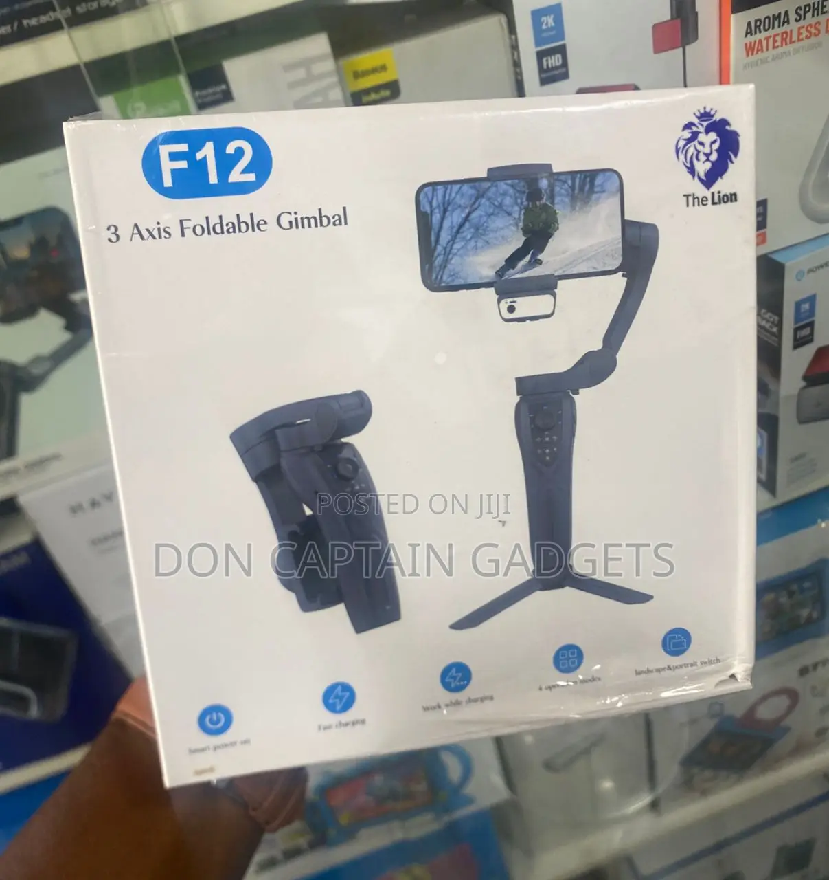 F12 3-Axis Foldable Gimbal With Ai Tracking
