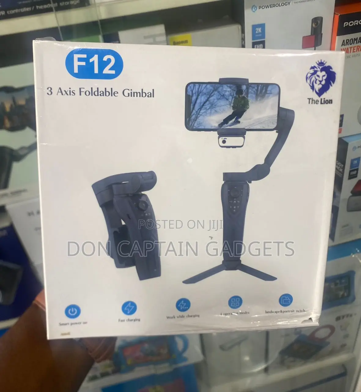 F12 3-Axis Foldable Gimbal With Ai Tracking