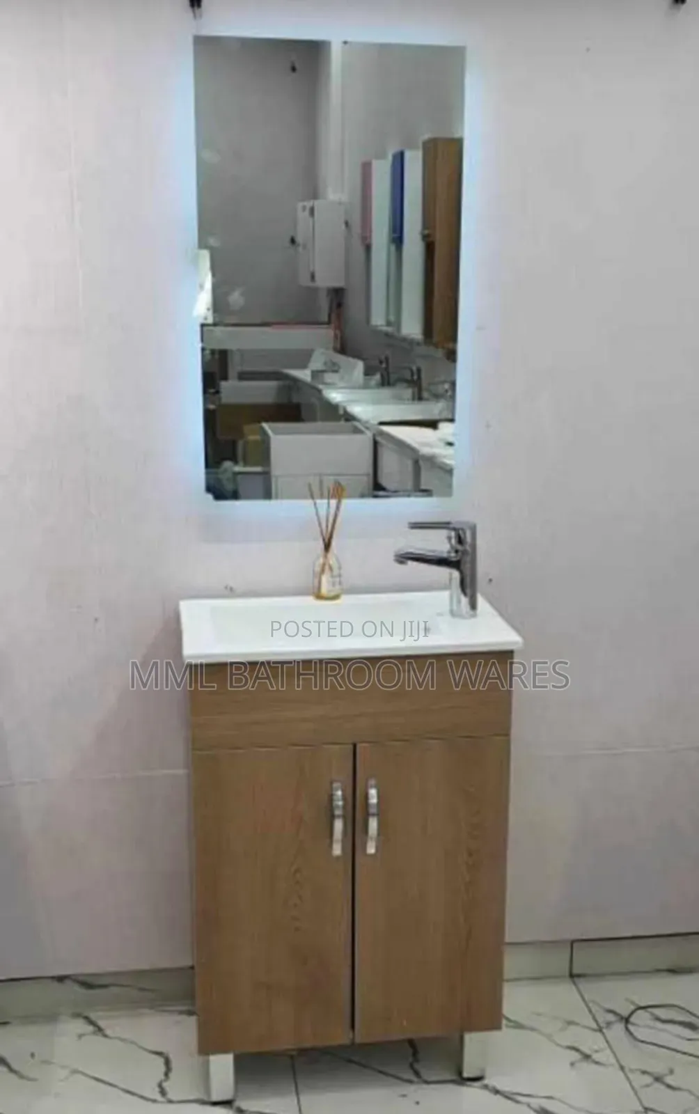 Cabinet Basin With Led Mirrors Sets for Bathroom or Dinning