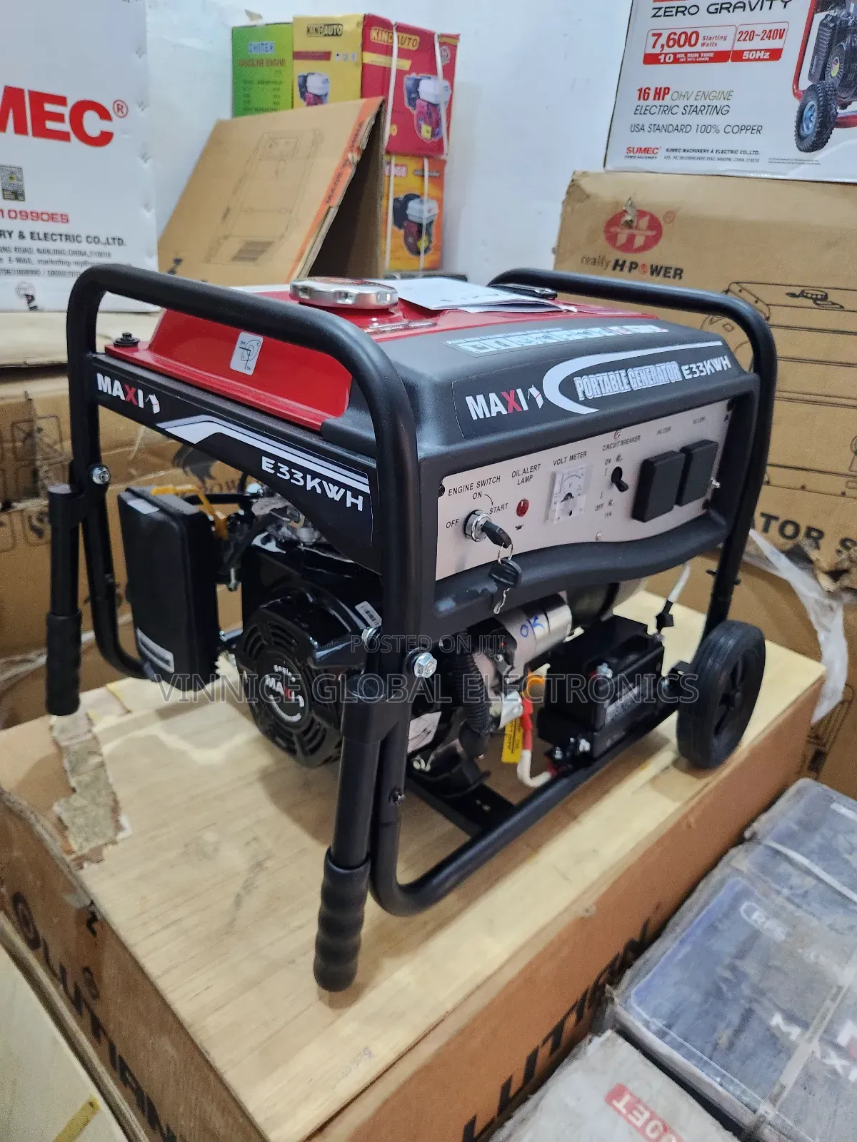 Maxi Petrol Generator Set 5kva, 100% Copper Wire