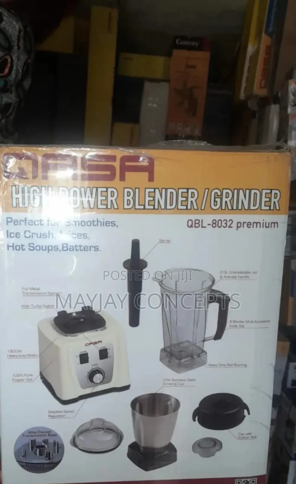 Qasa High Power Blender Grinder Premium-QBL-8032 Premium